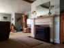 Genesee County Farm For Sale, living room with fireplace